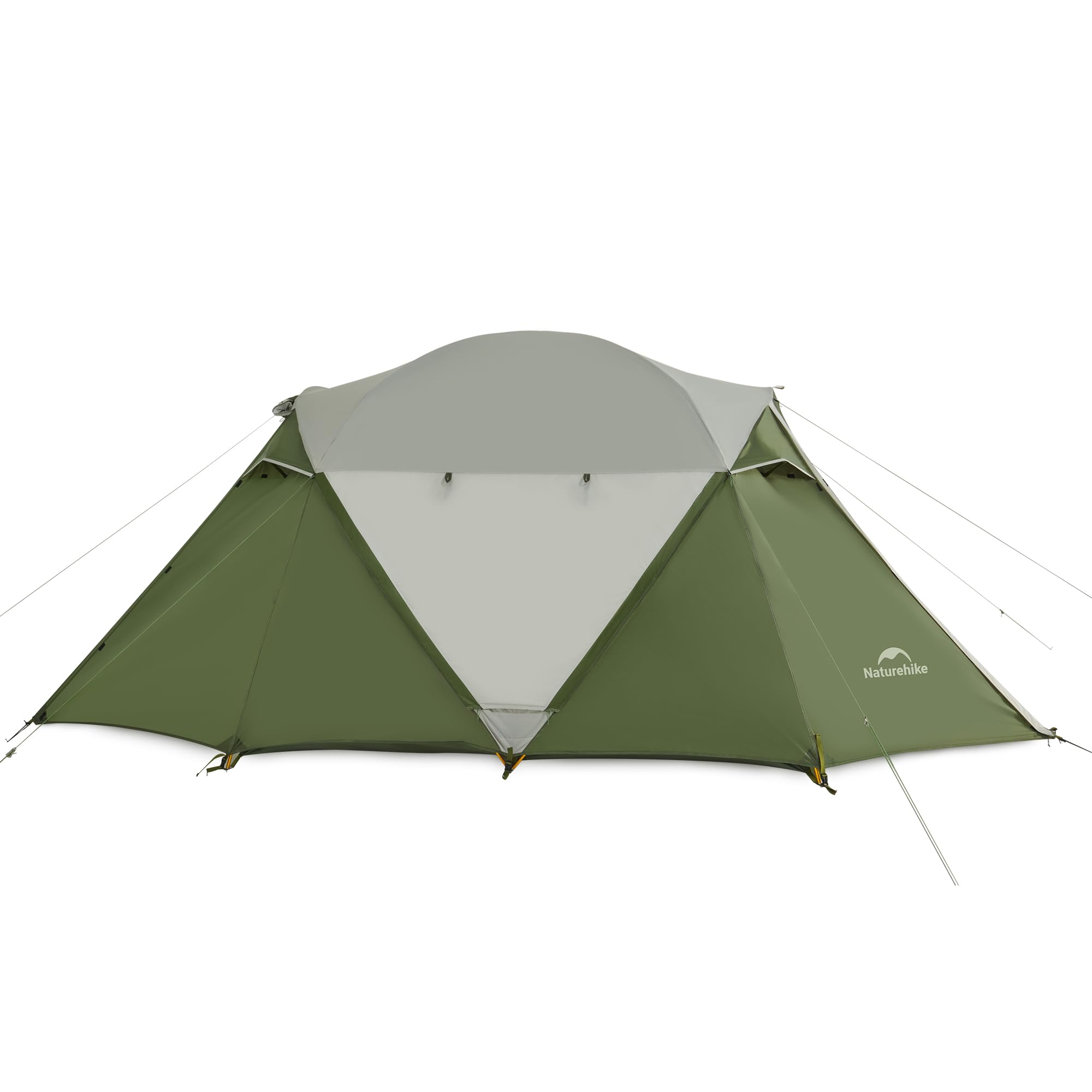 カーキ色 4-6人用キャンプテント 大型 ワンタッチテント 4~6人用 ロッジ型テント キャンプテント 一体型